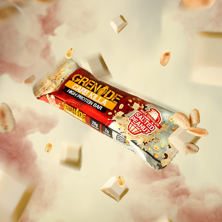 Grenade Carb Killa White Chocolate Salted Peanut 12 x 60g Protein Bars Holland&Barrett   