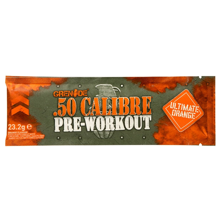 Grenade .50 Calibre Pre-Workout Orange Sachet 23.2g Pre Workout Supplements Holland&Barrett   