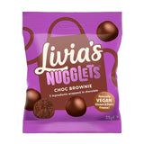 Livia's Chocolate Brownie Nugglets 35g Chocolate Coated Snacks Holland&Barrett   