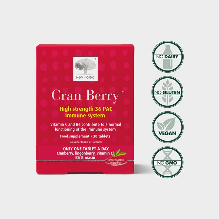 New Nordic Cran Berry 30 Tablets Cranberry Supplements Holland&Barrett   