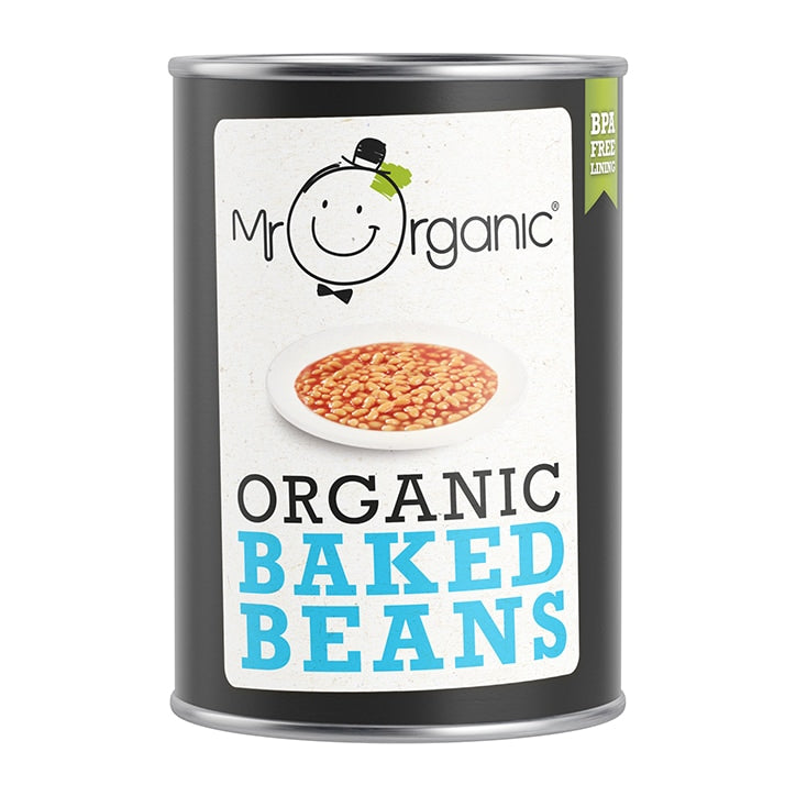 Mr Organic Organic Baked Beans 400g Rice, Pasta, Pulses & Grains Holland&Barrett   