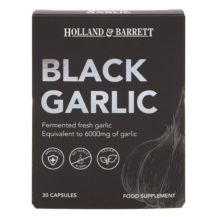 Holland & Barrett Black Garlic 30 Capsules Vitamins & Supplements Shop All Holland&Barrett   