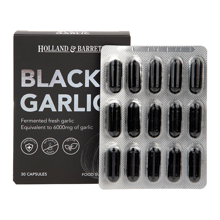 Holland & Barrett Black Garlic 30 Capsules