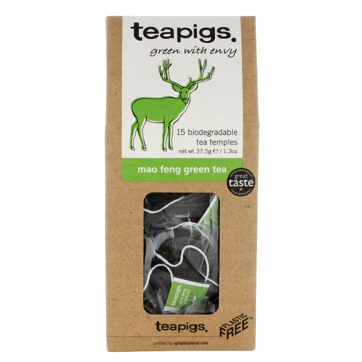 teapigs Mao Feng Green Tea 15 Temples Teas Holland&Barrett   