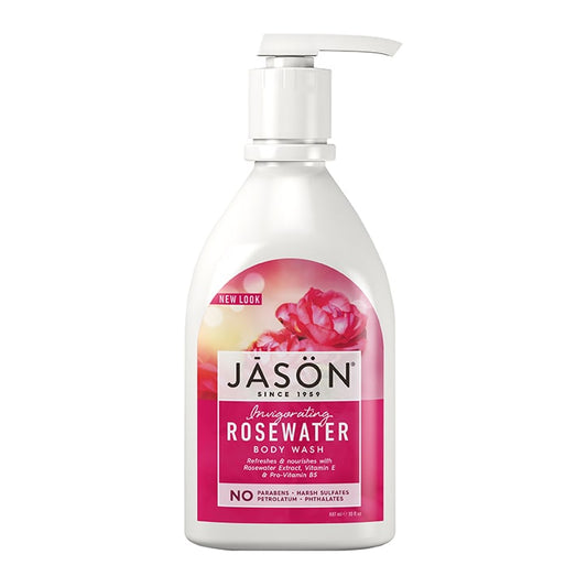 Jason Rosewater Body Wash- Invigorating 887ml Washing & Bathing Holland&Barrett   