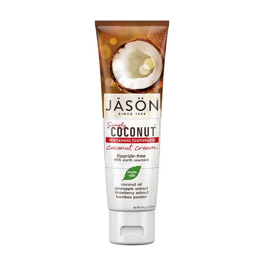 Jason Simply Coconut Cream Whitening Toothpaste 119g Toothpaste Holland&Barrett   