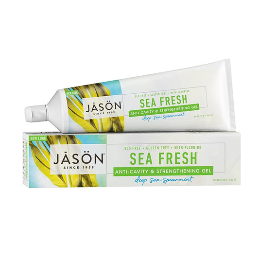 Jason Sea Fresh Anti-Cavity & Strengthening Gel - Deep Sea Spearmint 170g Toothpaste Holland&Barrett   