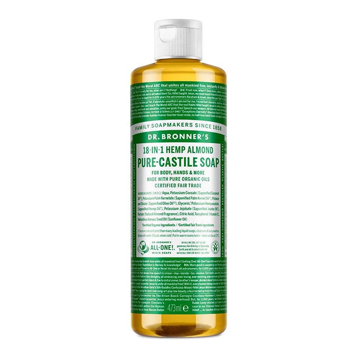 Dr Bronner's Almond Pure-Castile Liquid Soap 473ml