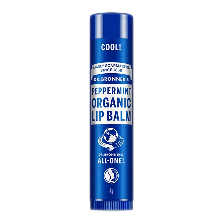 Dr Bronner's - Peppermint Organic Lip Balm 4g Natural Lip Care & Lip Balms Holland&Barrett   