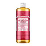 Dr Bronner's Rose Pure-Castile Liquid Soap 946ml Natural Soaps Holland&Barrett   