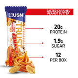 USN Trust Crunch Protein Bar Salted Caramel Peanut 12x60g Protein Bars Holland&Barrett   