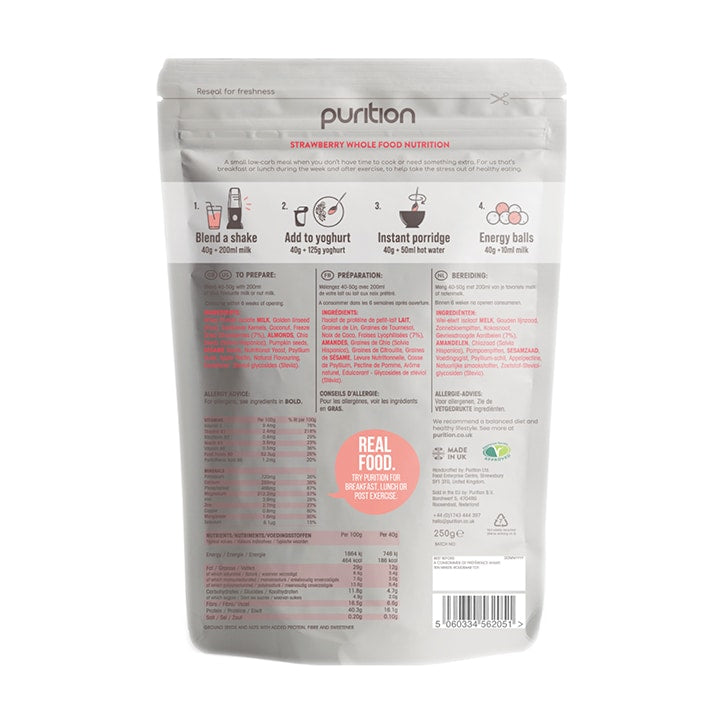 Purition WholeFood Nutrition Strawberry 250g