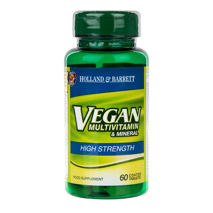 Holland & Barrett Vegan High Strength Multivitamins 60 Tablets Vegan Vitamins & Supplements Holland&Barrett   