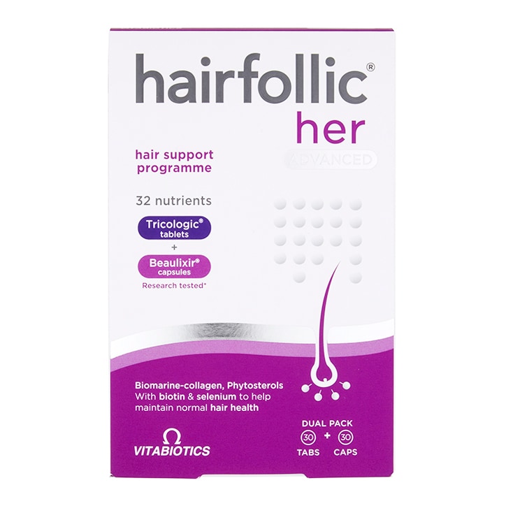 Vitabiotics Hairfollic Her Tablets Hair, Skin & Nails Vitamins Holland&Barrett   