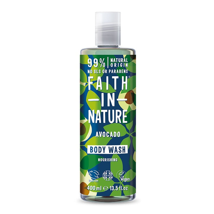 Faith In Nature Avocado Body Wash 400ml Natural Shower Gel & Body Wash Holland&Barrett   