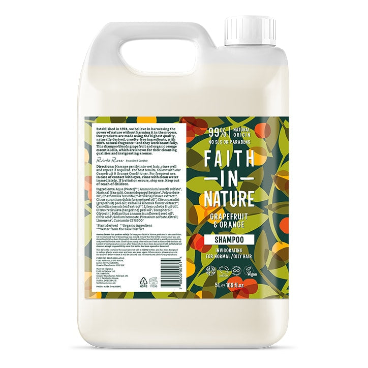 Faith In Nature Grapefruit & Orange Shampoo 5L