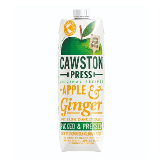 Cawston Apple & Ginger Juice - Pressed 1Ltr Juice Drinks Holland&Barrett Apple & Ginger  