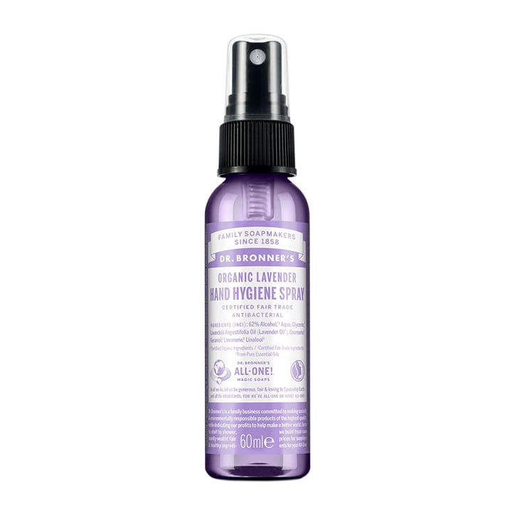 Dr Bronner's Lavender Hand Hygiene Spray 60ml Natural Hand & Nail Care Holland&Barrett Lavender  