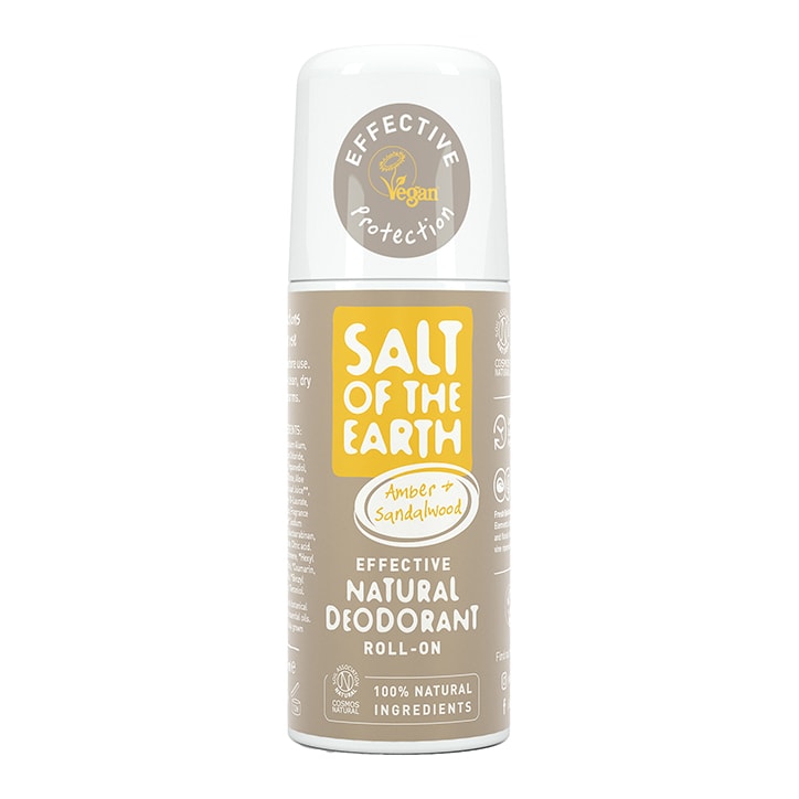 Salt of the Earth - Amber & Sandalwood Roll-On Deodorant 75ml Natural Deodorant & Antiperspirant Holland&Barrett Default Title  