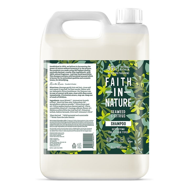 Faith in Nature Seaweed & Citrus Shampoo 5L