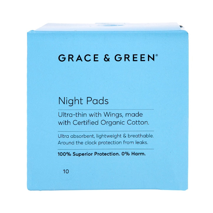 Grace & Green Night Pads 10 pack GOODS Holland&Barrett   