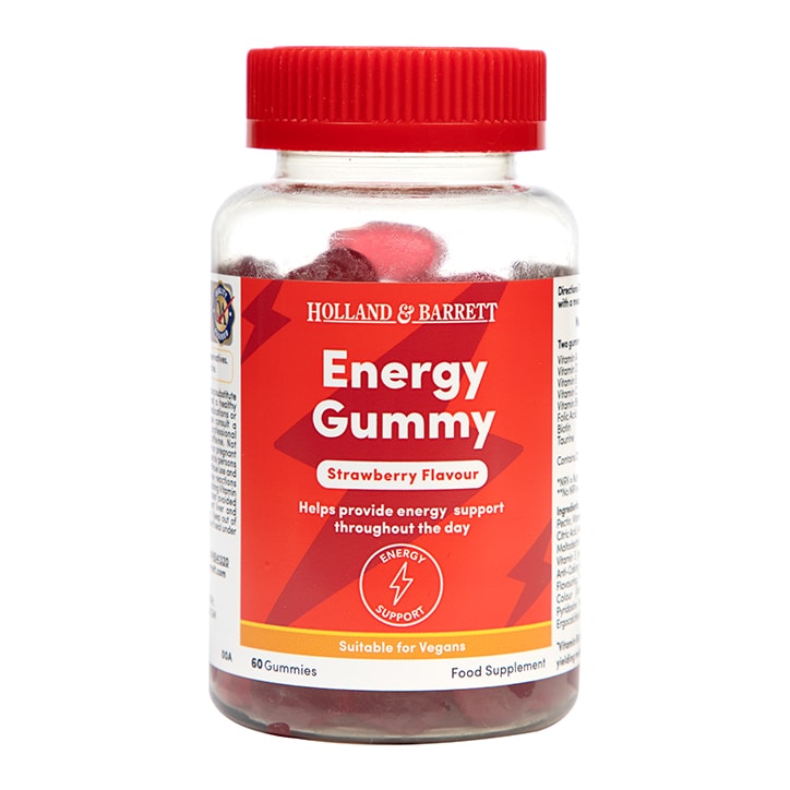 Holland & Barrett Energy Strawberry Flavour 60 Gummies