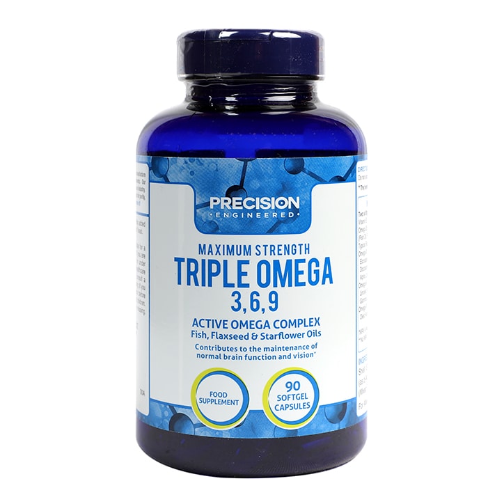 Precision Engineered Maximum Strength Triple Omega 369 90 Softgel Capsules GOODS Holland&Barrett   