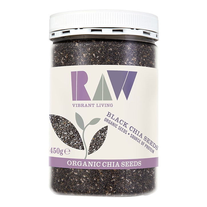 Raw Vibrant Living Black Chia Seeds - Organic 450g GOODS Holland&Barrett   