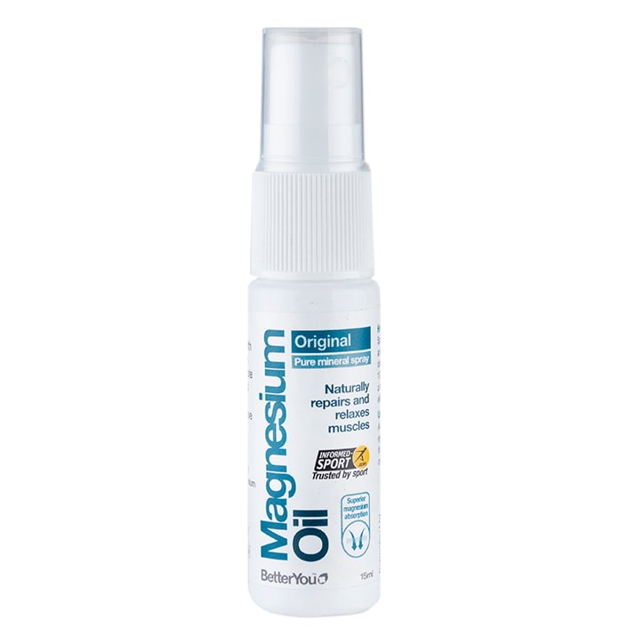 BetterYou Magnesium Oil Spray Original 15ml Magnesium Vitamins & Supplements Holland&Barrett 15 ml  