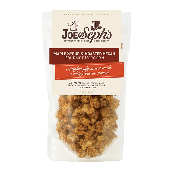 Joe & Sephs Maple Syrup & Pecan Popcorn 80g