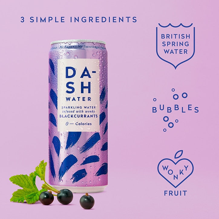 Dash Water Blackcurrant 330ml Water Holland&Barrett   