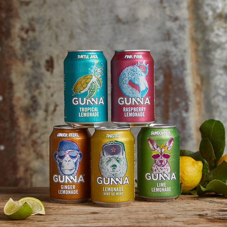 Gunna Original Rebel Ginger Lemonade 4 x 330ml Soft Drinks Holland&Barrett   