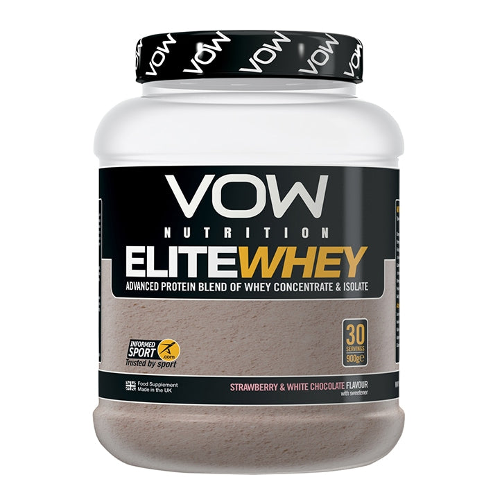 Vow Nutrition Elite Whey White Chocolate Strawberry Whey Protein Holland&Barrett   