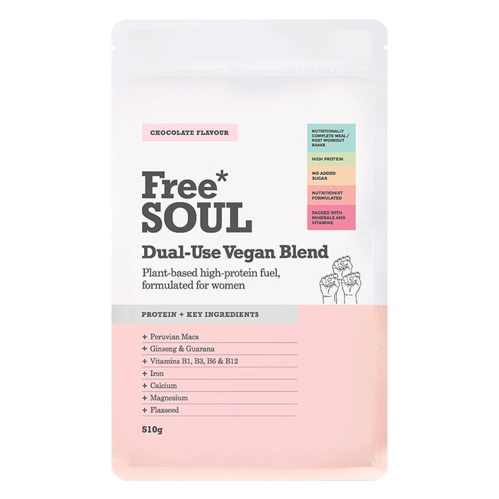 Free Soul Dual Use Blend Vegan Chocolate 510g Vegan Protein Holland&Barrett Chocolate  