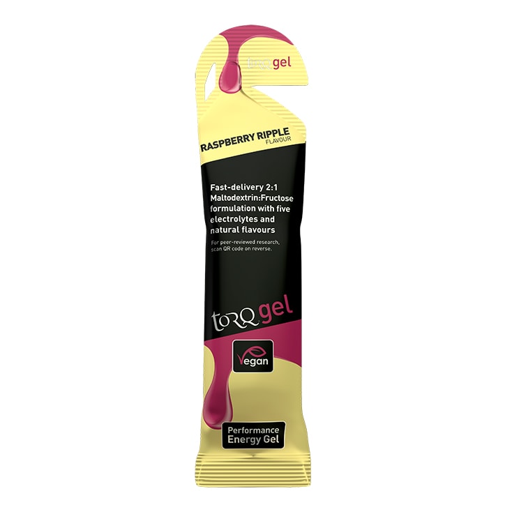 TORQ Energy Gel Raspberry Ripple 45g Energy Gels Holland&Barrett   