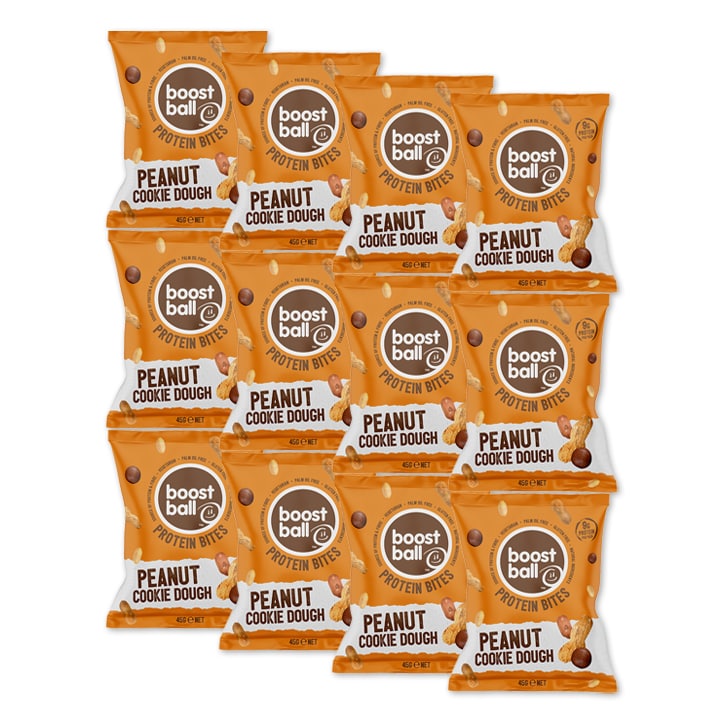 Boostball Protein Bites Peanut Cookie 12 x 45g GOODS Holland&Barrett   