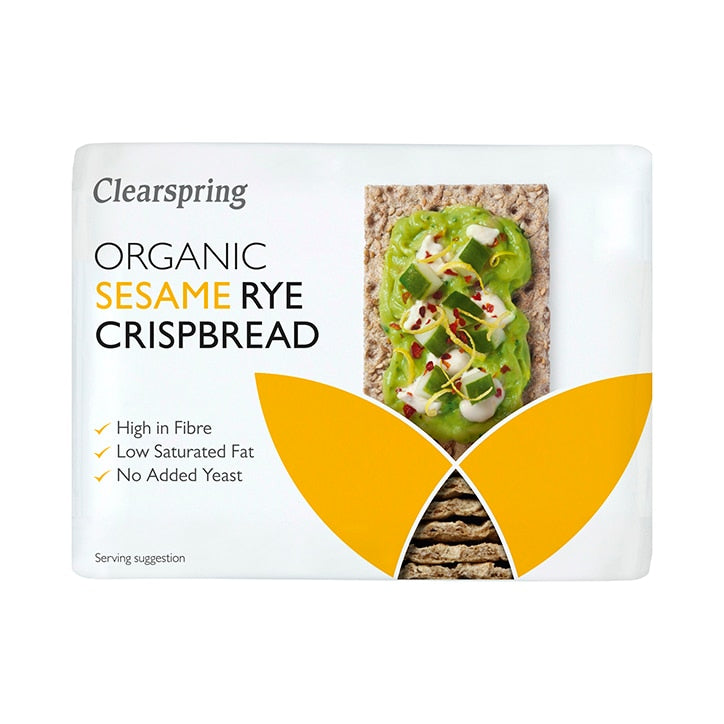 Clearspring Sesame Rye Crispbread 200g Crackers & Crispbreads Holland&Barrett   