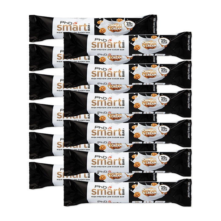 PhD Smart Bar Cookies & Cream 12 x 64g