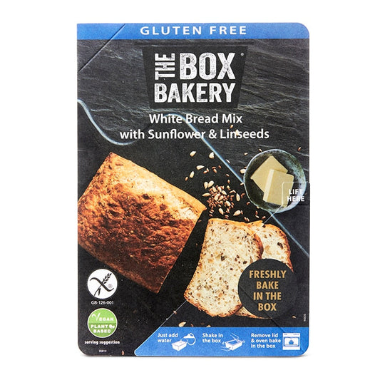 The Box Bakery Gluten Free White Bread Mix 300g Bread Mixes Holland&Barrett   