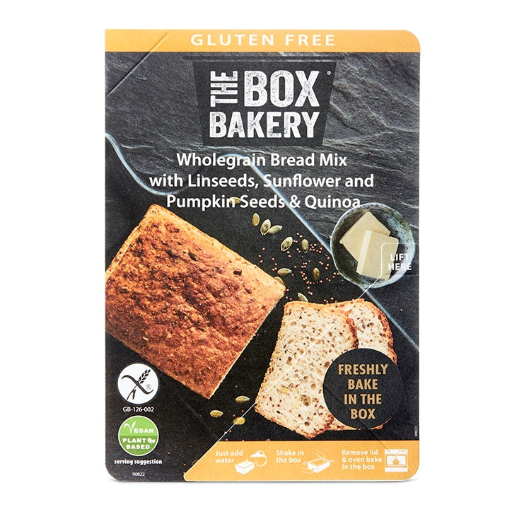 The Box Bakery Gluten Free Wholegrain Bread Mix 300g Bread Mixes Holland&Barrett   