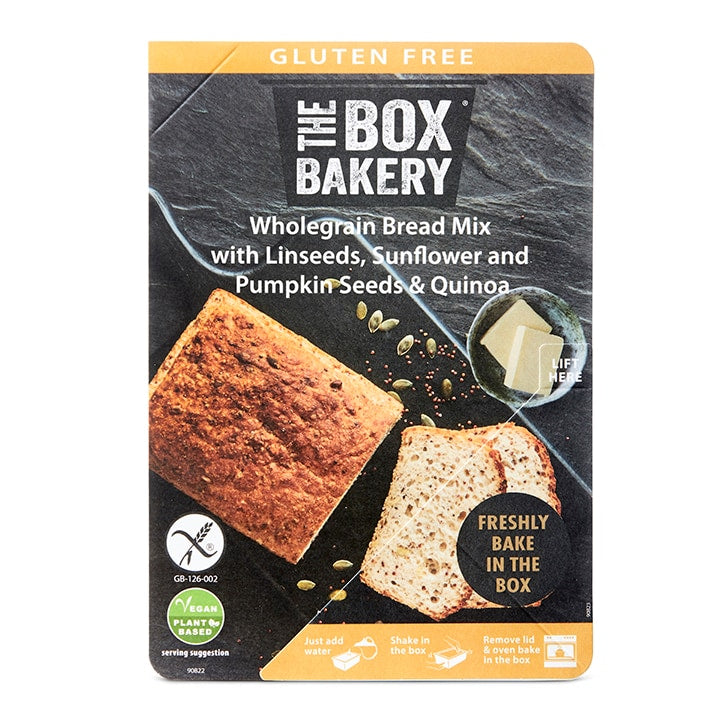 The Box Bakery Gluten Free Wholegrain Bread Mix 300g