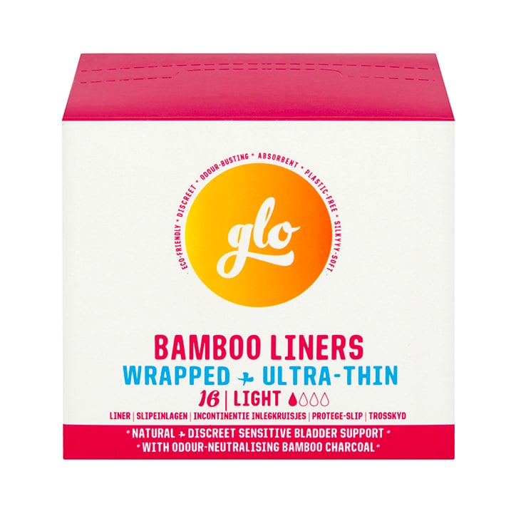 glo Bamboo Liners for Sensitive Bladder 16 pack Natural Beauty Shop All Holland&Barrett   