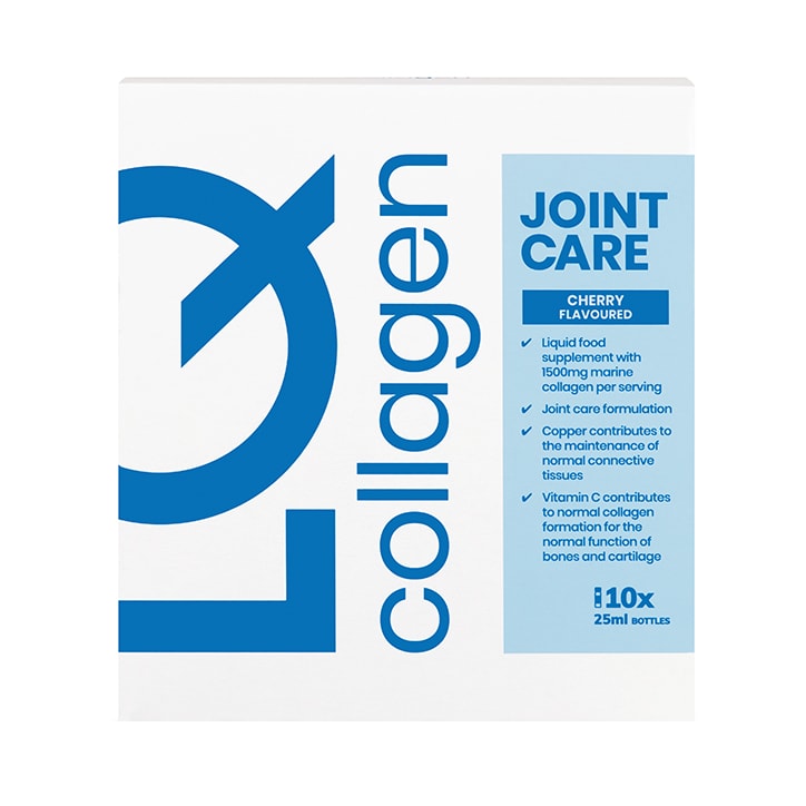 LQ Collagen Joint Care Cherry Flavoured Liquid Supplement 10x25ml Shots Hair, Skin & Nails Vitamins Holland&Barrett   