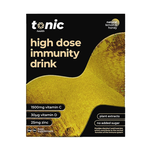 Tonic Health High Dose Immunity Drink Lemon & Honey Flavour 10 Sachets Immune Support Supplements Holland&Barrett   
