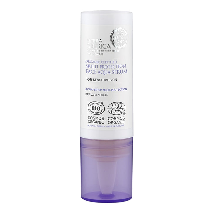 Natura Siberica Multi Protection Face Aqua-Serum for Sensitive Skin 15ml Natural Beauty Shop All Holland&Barrett   