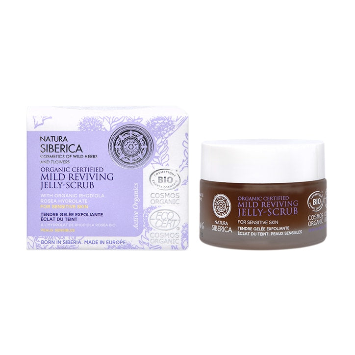 Natura Siberica Mild Reviving Jelly-Scrub for Sensitive Skin 50ml GOODS Holland&Barrett   