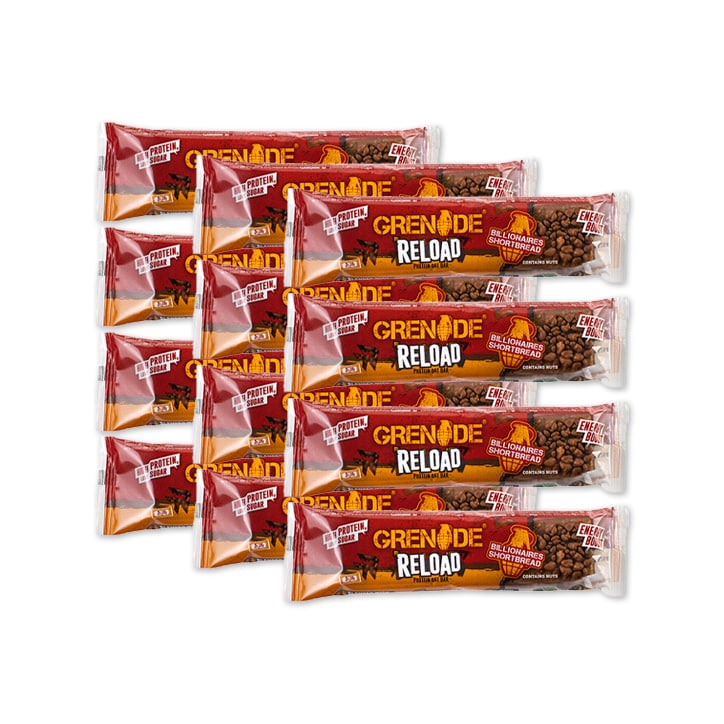 Grenade Reload Protein Oat Bar Billionaires Shortbread 12 x 70g