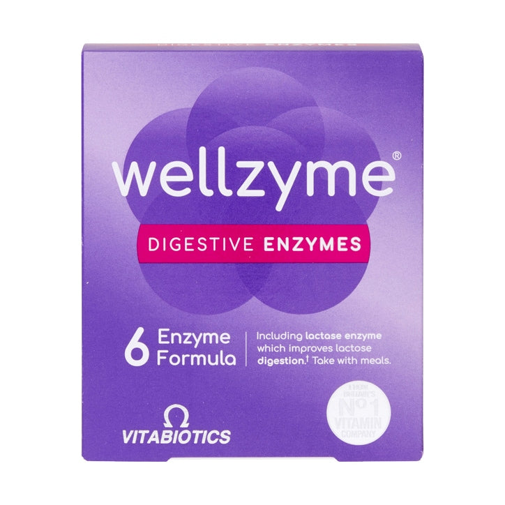 Vitabiotics Wellzyme 6 Enzyme Formula 60 Capsules GOODS Holland&Barrett   