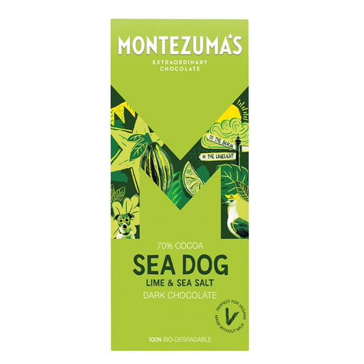 Montezuma's Sea Dog Lime & Sea Salt Bar 90g GOODS Holland&Barrett   