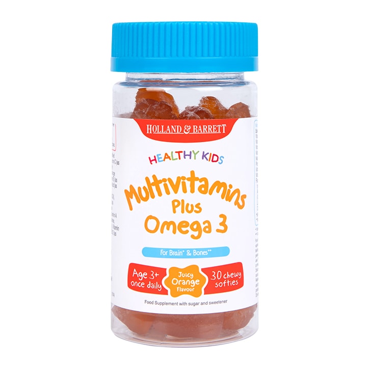 Holland & Barrett Healthy Kids Multivitamins plus Omega 3 30 Softies GOODS Holland&Barrett   